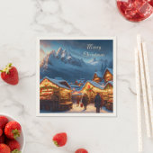 Kerstmarkt in de bergen - op maat servet (Insitu)