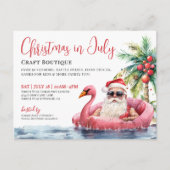 Kerstmarkt in juli Boutique Market Feestdagenkaart (Voorkant)