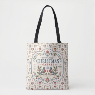 Kerstmarkt in Volksstijl Tote Bag
