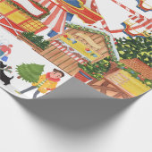 Kerstmarkt inpakpapier (Hoek)