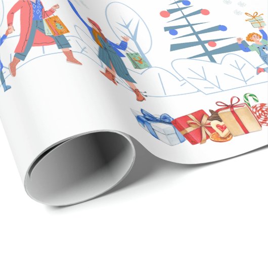 Kerstmarkt inpakpapier (Rol Hoek)