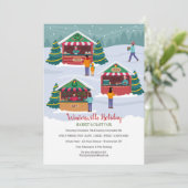 kerstmarkt kaart (Staand voorkant)