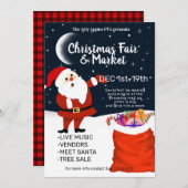 Kerstmarkt & kerst kaart (Voorkant / Achterkant)