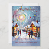 Kerstmarkt Kerstmis 5x7 kaart (Voorkant)