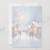 Kerstmarkt Kerstmis 5x7 kaart (Achterkant)