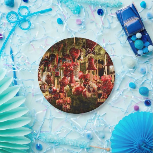 kerstmarkt papieren bordje (Feest)