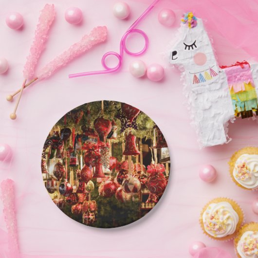 kerstmarkt papieren bordje (Feest)