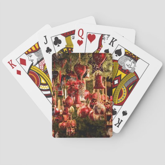 kerstmarkt pokerkaarten (Achterkant)