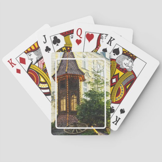 kerstmarkt pokerkaarten (Achterkant)