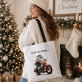 Kerstmarkt Run met Sint op Motorfiets Tote Bag