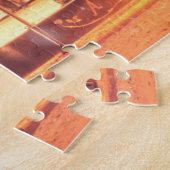 Kerstmarkt scène puzzel legpuzzel (Zijkant)