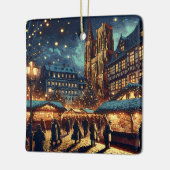 Kerstmarkt Straatsburg, Frankrijk Keramisch Ornament (Links)
