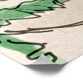 Kerstmarkt Straatsburg Frankrijk Retro geïnspireer Poster (Hoek)