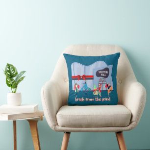 Kerstmarkt T-shirt Kussen