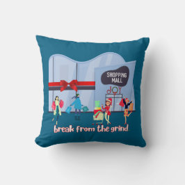 Kerstmarkt T-shirt Kussen