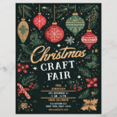 Kerstmarkt voor ambachtslieden flyer (Voorkant)