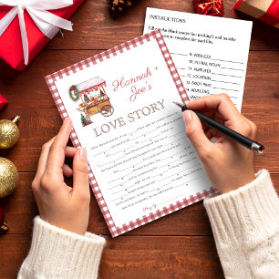 Kerstmarkt vrijgezellenfeest Liefde Story Game kaa Kaart
