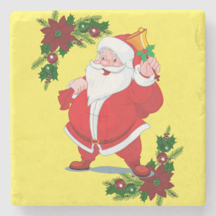 Kerstmarmer stenen onderzetter, Sinterklaas Onderzetter