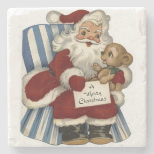 Kerstmarmer stenen onderzetter, Sinterklaas Onderzetter