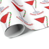 KerstMartini en Candy Cane Cadeaupapier (Rol Hoek)