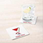 KerstMartini Glass Kartonnen Onderzetters (Insitu)