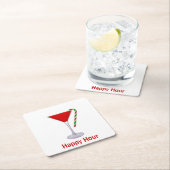 KerstMartini Glass Kartonnen Onderzetters (Insitu)