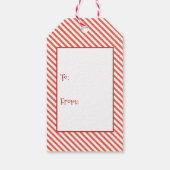 KerstMartini Glass met Bow Cadeaulabel (Achterkant)