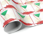 KerstMartini met Ribbons Cadeaupapier (Rol Hoek)