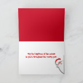 KerstMartinis met Bobbers Feestdagen Kaart (Binnen)