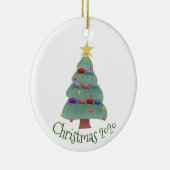 Kerstmasker Boom Covid 2020 Keramisch Ornament (Rechts)