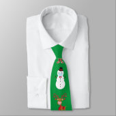 Kerstmasker Kerstmis Covid Kerstman Rendier Nekstr Stropdas (Gebonden)