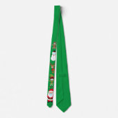 Kerstmasker Kerstmis Covid Kerstman Rendier Nekstr Stropdas (Achterkant)