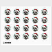 KERSTMASKER MET SANTA HOED STICKERS (Vel)