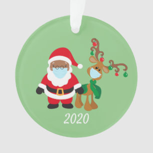 Kerstmasker Sinterklaas Rendier Etnisch 2020 Ornament