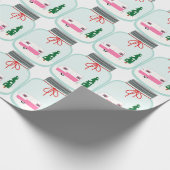 Kerstmason Jar Cadeaupapier (Hoek)