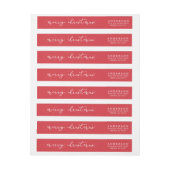 kerstmat | Etiket kerstadres Merry (Vel)