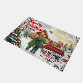 Kerstmat – Feestelijke Kerst Begrüting Mat (Schuin)
