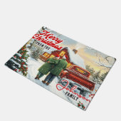 Kerstmat – Feestelijke Kerst Begrüting Mat (Schuin)