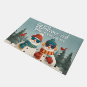 Kerstmat – Feestelijke Kerst Begrüting Mat (Schuin)