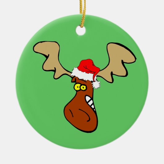 kerstmat keramisch ornament (Voorkant)