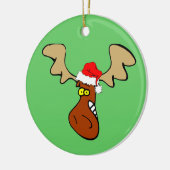 kerstmat keramisch ornament (Links)