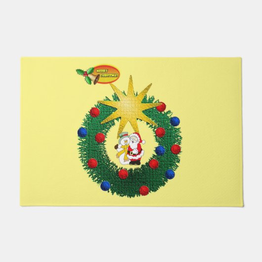 Kerstmat, Kerstman Deurmat (Voorkant)