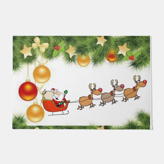 Kerstmat, Kerstman Deurmat (Voorkant)