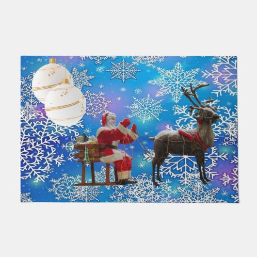 Kerstmat, Kerstman Deurmat (Voorkant)