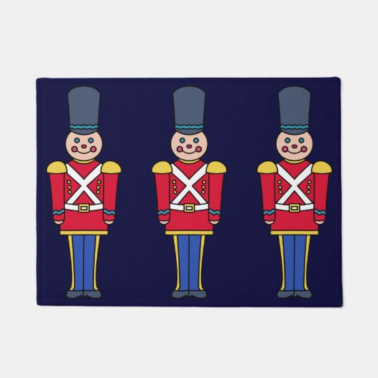 Kerstmat met speelgoedsoldaten deurmat (Voorkant)