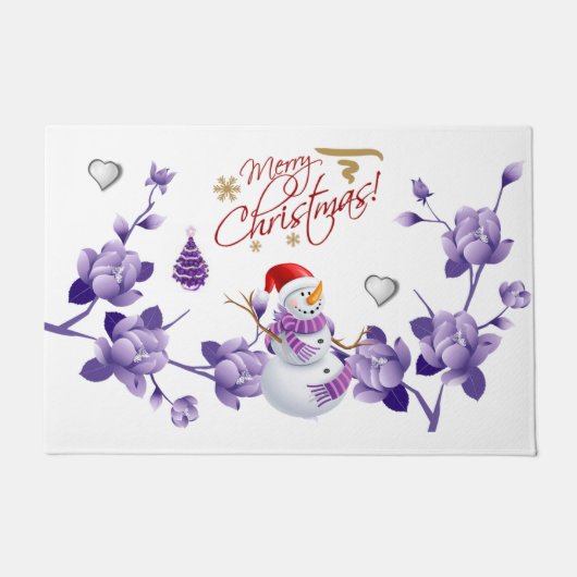 Kerstmat, Prettig Kerstfeest Deurmat (Voorkant)