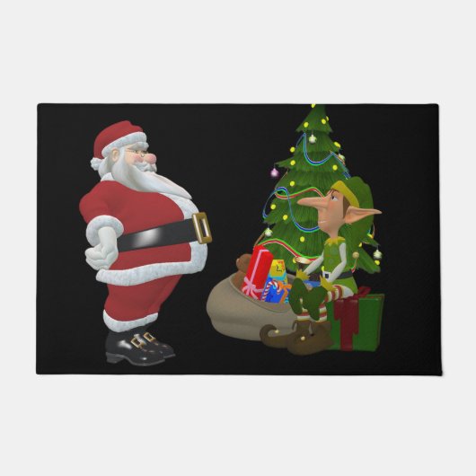 Kerstmat, Sinterklaas Deurmat (Voorkant)
