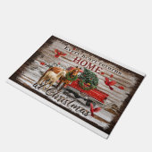 Kerstmat thuis – Feestelijke welkomstmat voor F Deurmat (Schuin)