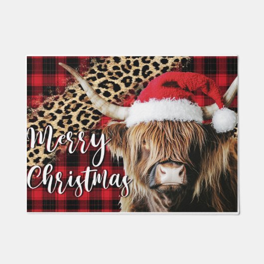 Kerstmat thuis – Festieve welkomstmat voor F Deurmat (Voorkant)