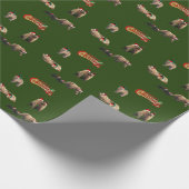 kerstmatpapier voor beren cadeaupapier (Hoek)